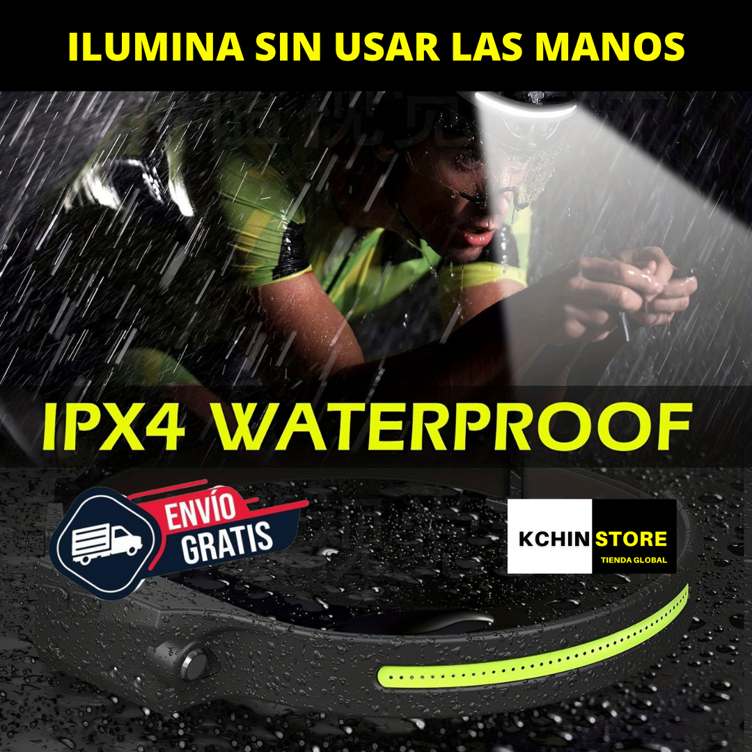 LINTERNA FRONTAL HEADPRO® - SENSOR MANOS LIBRES
