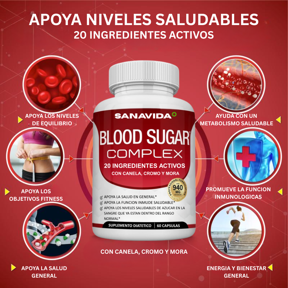 Suplemento Blood Sugar Complex - FP