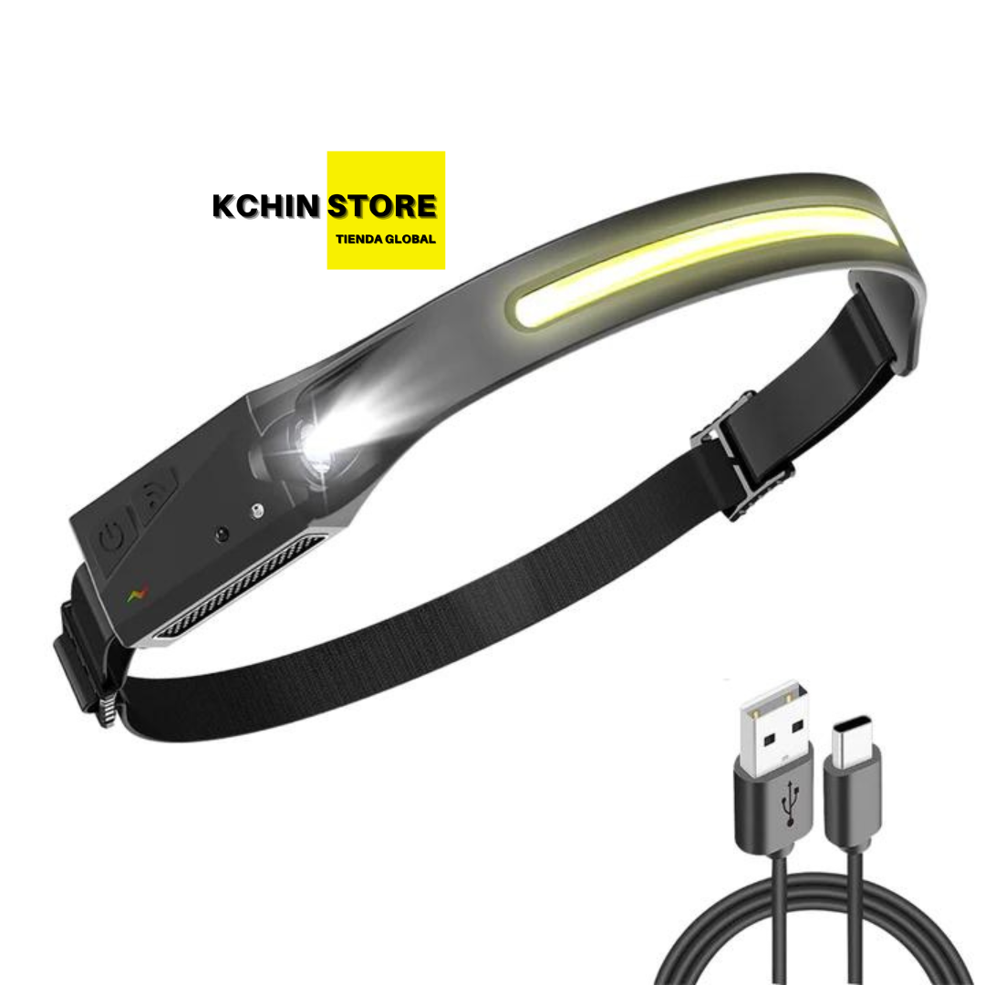 LINTERNA FRONTAL HEADPRO® - SENSOR MANOS LIBRES