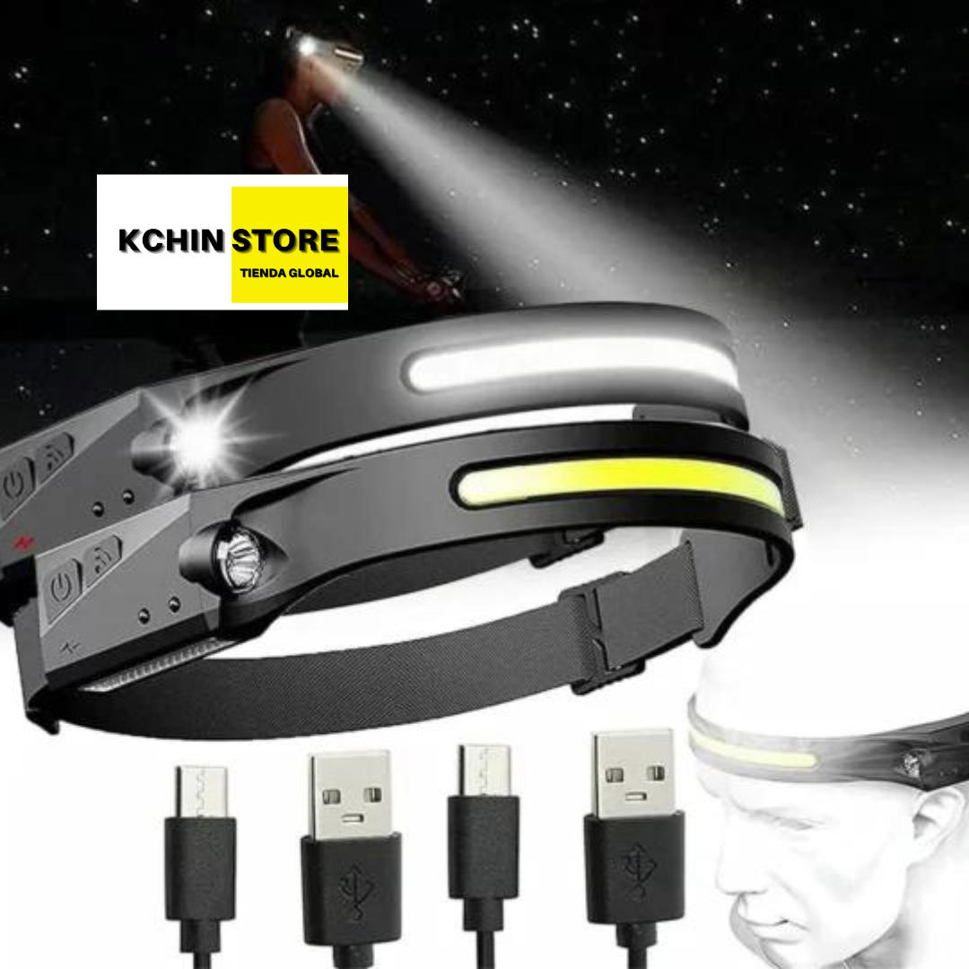 LINTERNA FRONTAL HEADPRO® - SENSOR MANOS LIBRES