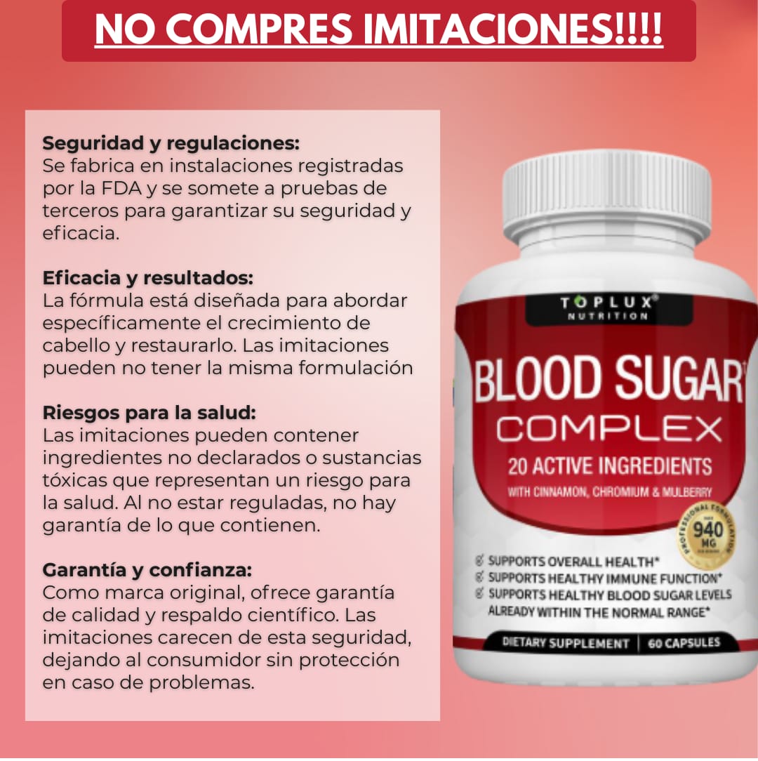 Suplemento Blood Sugar Complex - FP