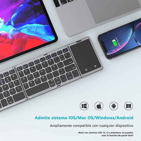 TECLADO INALAMBRICO PORTATIL PLEGABLE