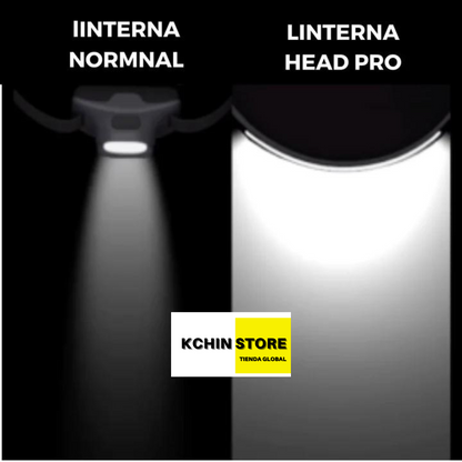 LINTERNA FRONTAL HEADPRO® - SENSOR MANOS LIBRES
