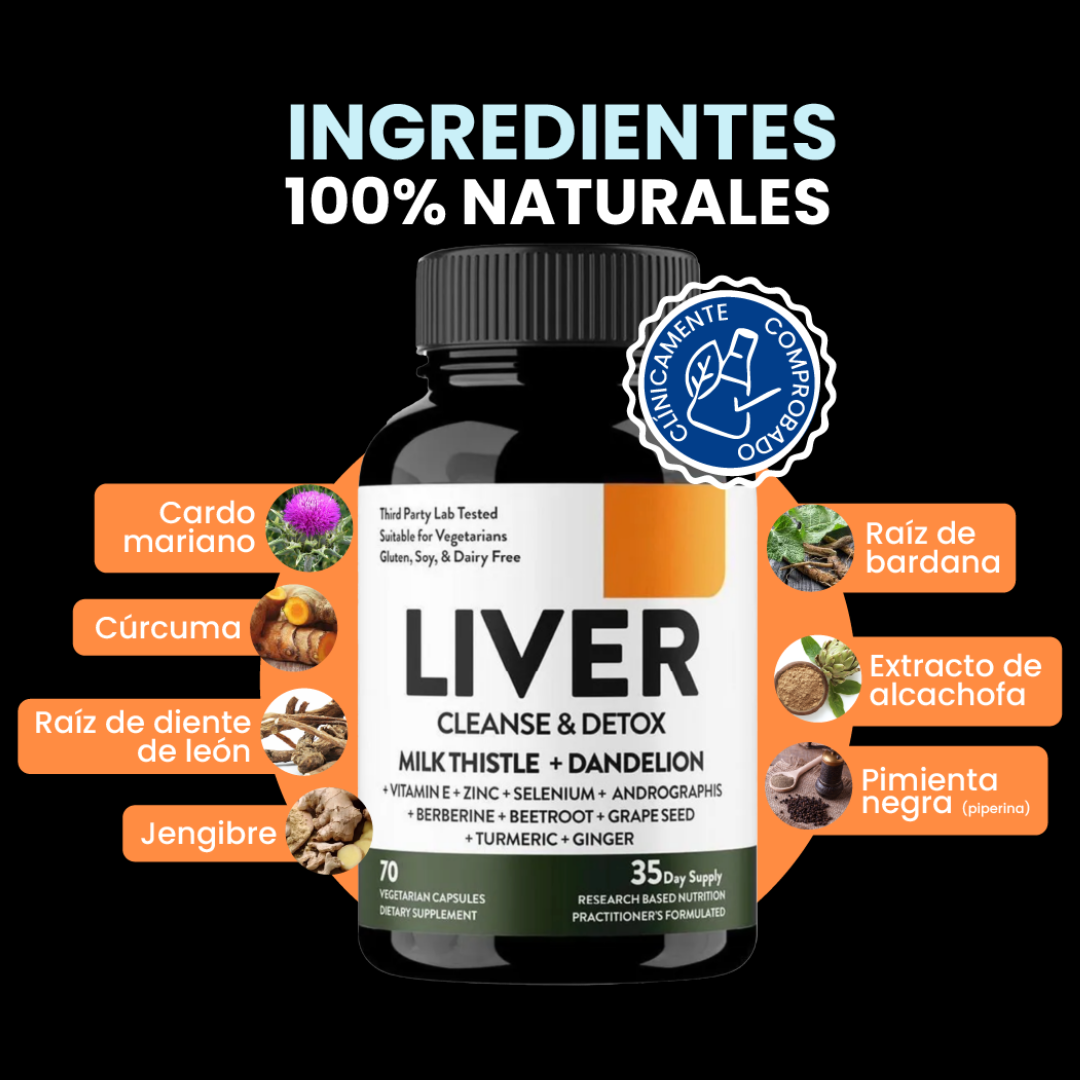 Sandhus Liver Cleanse: Su fórmula fue diseñada bajo la tecnología HepaClean de USA