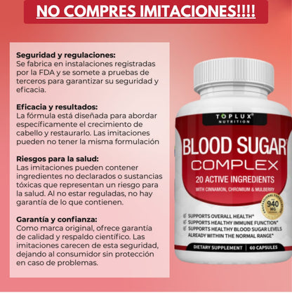Suplemento Blood Sugar Complex - FP