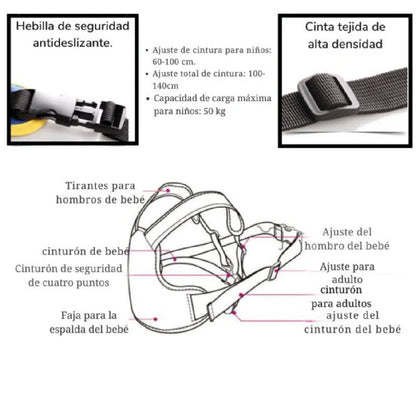 ARNÉS DE SEGURIDAD PARA BEBÉ - CINTURÓN DE SEGURIDAD BEBÉ